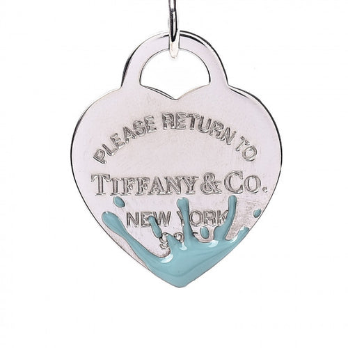 Tiffany & Co. Blue Enamel Splash Pendant