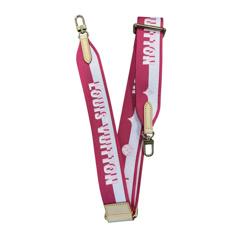Louis Vuitton Pink Jacquard Adjustable Strap