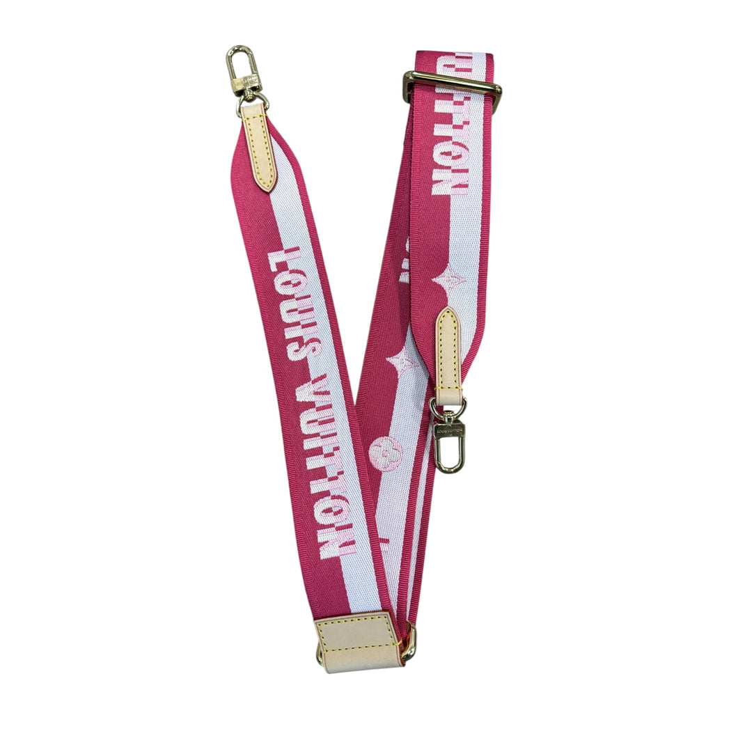 Louis Vuitton Pink Jacquard Adjustable Strap