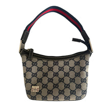 Load image into Gallery viewer, Gucci Vintage Blue GG Canvas Mini Pochette