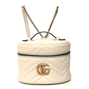 Gucci Marmont Logo Leather Backpack