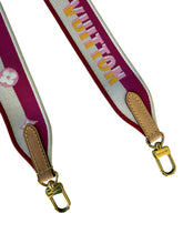Load image into Gallery viewer, Louis Vuitton Jacquard Speedy Bandouliere 20 Shoulder Strap Fuchsia