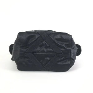 Chanel Top Handle Clutch Black Nylon