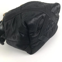 Load image into Gallery viewer, Chanel Top Handle Clutch Black Nylon