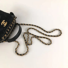 Load image into Gallery viewer, Chanel Top Handle Clutch Black Nylon