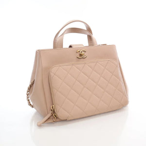 Chanel Business Affinity Tote Beige Caviar