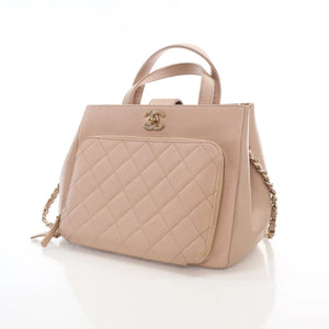 Chanel Business Affinity Tote Beige Caviar