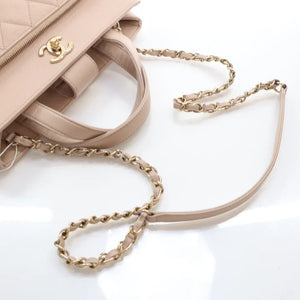 Chanel Business Affinity Tote Beige Caviar