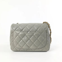 Load image into Gallery viewer, Chanel Pearl Crush Mini Square Grey 22C Lambskin