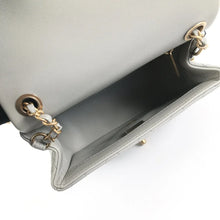 Load image into Gallery viewer, Chanel Pearl Crush Mini Square Grey 22C Lambskin