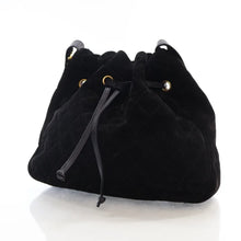 Load image into Gallery viewer, Chanel Vintage Bucket Bag Black Suede