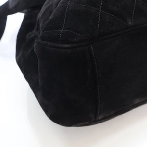 Chanel Vintage Bucket Bag Black Suede