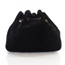 Load image into Gallery viewer, Chanel Vintage Bucket Bag Black Suede