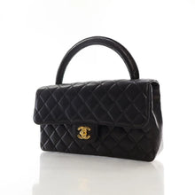 Load image into Gallery viewer, Chanel Vintage Top Handle Black Lambskin