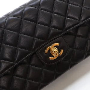 Chanel Vintage Top Handle Black Lambskin