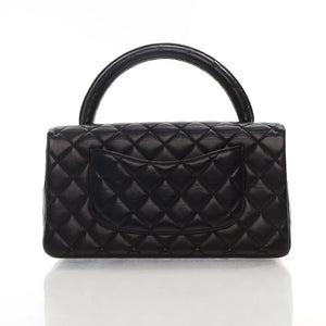 Chanel Vintage Top Handle Black Lambskin