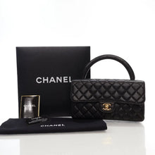 Load image into Gallery viewer, Chanel Vintage Top Handle Black Lambskin