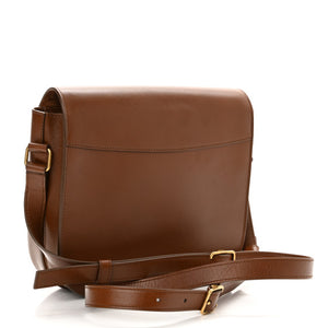SAINT LAURENT Calfskin Betty Messenger Deep Moka