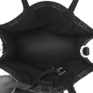 Gucci Denim Ophidia GG Monogram Tote Medium Black Grey