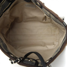 Load image into Gallery viewer, Chanel Striped Canvas Small Deauville Tote Dark Grey
