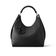 Load image into Gallery viewer, Louis Vuitton Camel Hobo in Black Mahina