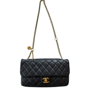 Chanel 2013-2014 Quilted Calfskin CC Crown Flap shoulder bag