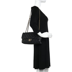 Chanel 2013-2014 Quilted Calfskin CC Crown Flap shoulder bag