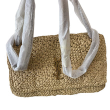 Load image into Gallery viewer, Saint Laurent Jamie Flap Bag Crotchet Raffia Medium