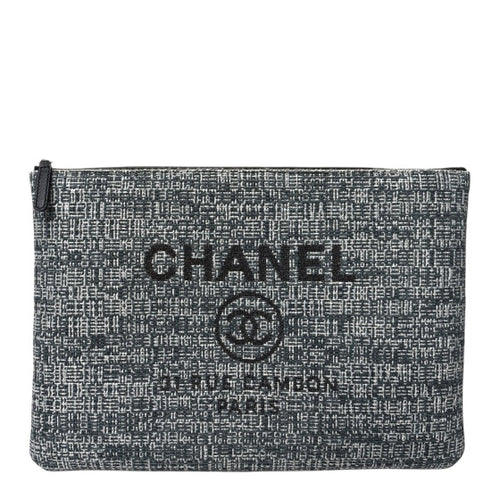 Chanel Tweed Deauville Cosmetic Pouch