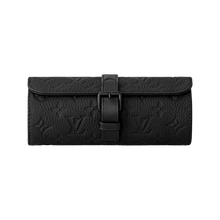Load image into Gallery viewer, Louis Vuitton Étui 3 Montres Monogram Taurillon Leather 3-Watch Case Black
