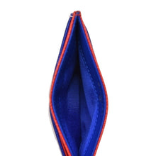 Load image into Gallery viewer, Chanel Caviar Quilted Filigree Card Holder Red White &amp; Blue