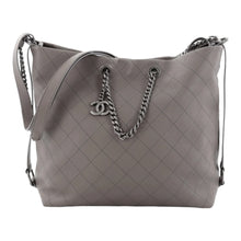 Load image into Gallery viewer, Chanel Messenger Strap Tote Quilted Calfskin Hobo Bag