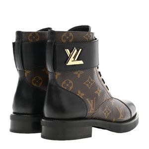 Louis Vuitton Calfskin Monogram Wonderland Flat Ranger Boots