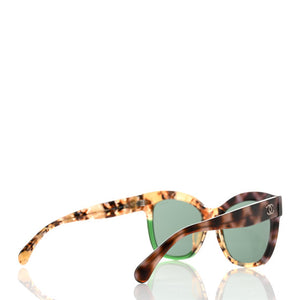 Chanel Acetate Square CC Sunglasses 71347A Tortoise