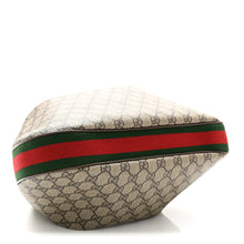 Load image into Gallery viewer, Gucci GG Supreme Monogram Calfskin Web Large Attache Shoulder Bag Beige Ebony New Acero