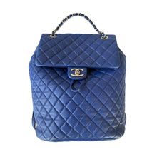 Load image into Gallery viewer, Chanel Lambskin Quilted Urban Spirit Backpack Blue