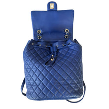 Load image into Gallery viewer, Chanel Lambskin Quilted Urban Spirit Backpack Blue