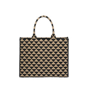 Load image into Gallery viewer, Prada Large Symbols Embroidered Fabric Tote