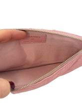 Load image into Gallery viewer, Chanel Iridescent Pink Caviar Quilted Flat Wallet