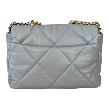 Load image into Gallery viewer, Chanel Grey Quilted Goatskin Medium 19 Bag Ruthenium and Gold Hardware