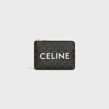Load image into Gallery viewer, Celine COIN AND CARD POUCH IN TRIOMPHE CANVAS
BLACK