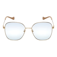 Load image into Gallery viewer, Gucci Oversized Gold &amp; Tan Sunglasses