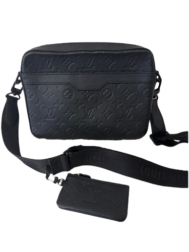 Louis Vuitton Trio Messenger Bag in Black Shadow