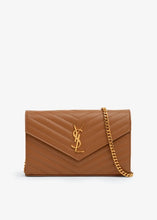 Load image into Gallery viewer, YSL Wallet on Chain in Naturel Dark