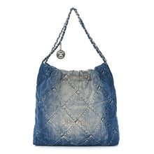 Load image into Gallery viewer, Chanel Denim Quilted Chanel 22 Blue