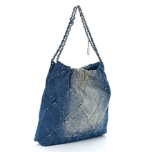 Load image into Gallery viewer, Chanel Denim Quilted Chanel 22 Blue