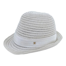 Load image into Gallery viewer, Chanel White 21C Fedora Hat