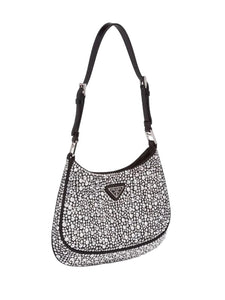 Prada Cleo Crystal Embellished Shoulder Bag
