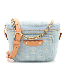 Load image into Gallery viewer, Louis Vuitton Monogram Denim Mini Bumbag Sky Blue