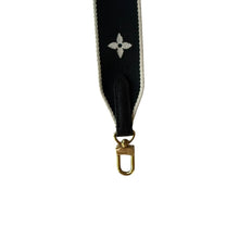 Load image into Gallery viewer, Louis Vuitton Adjustable Black &amp; Cream Jacquard Strap